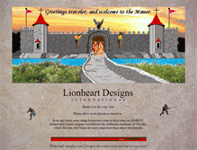 Tablet Screenshot of lionheart-designs.com